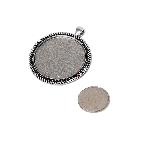 RS-14 레진아트 펜던트 원형 5x5.5cm 5개입