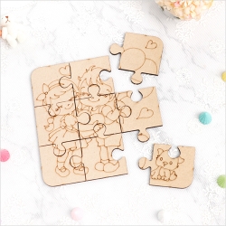 하트풍선커플 9pcs 15x15cm 두께3mm 2개입