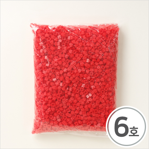 8mm 디폼블럭 소 6호 빨강 대용량 약500g 약2500개입