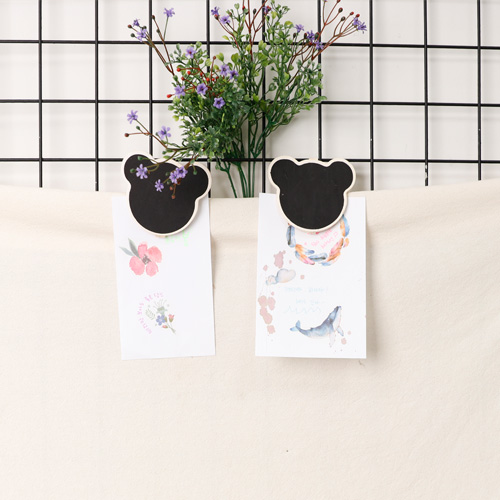 5개입 곰돌이 메모 집게