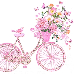 냅킨아트 1333255 Happy Bike 냅킨20매 33x33cm 2392