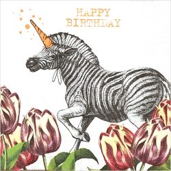 냅킨아트 1333175 Unicorn Zebra 냅킨20매 33x33cm 2401