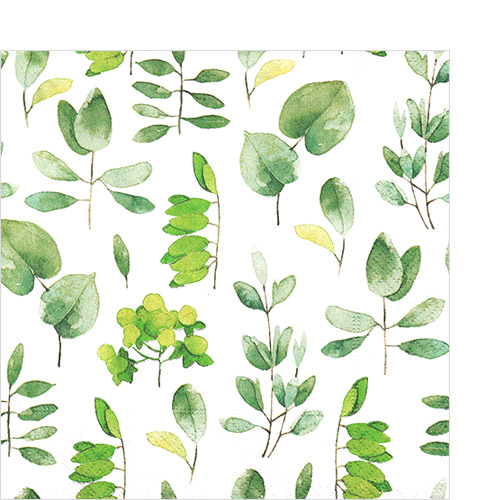 냅킨아트 100445 Fresh leaves 냅킨20매 25x25cm 2547