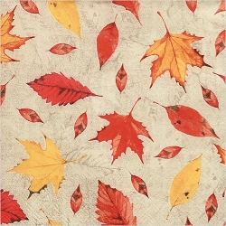 냅킨아트 L797517 FEUILLES D'AUTOMNE orange 냅킨20매 33x33cm 2771