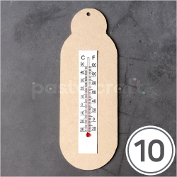 [세트상품] MDF 온도계판*7.1X20.2cm(10개입) + 스티커 온도계*대(10개입)