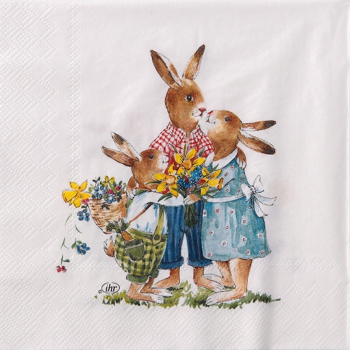 냅킨아트 L856900 EASTER FAMILY 냅킨20매 33x33cm