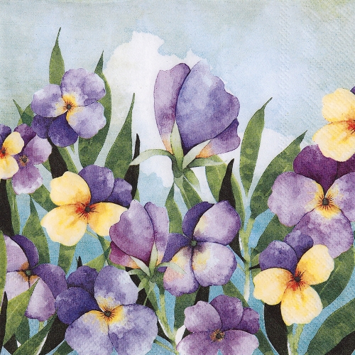 냅킨아트 L902700 VIOLET PANSY 냅킨20매 33x33cm