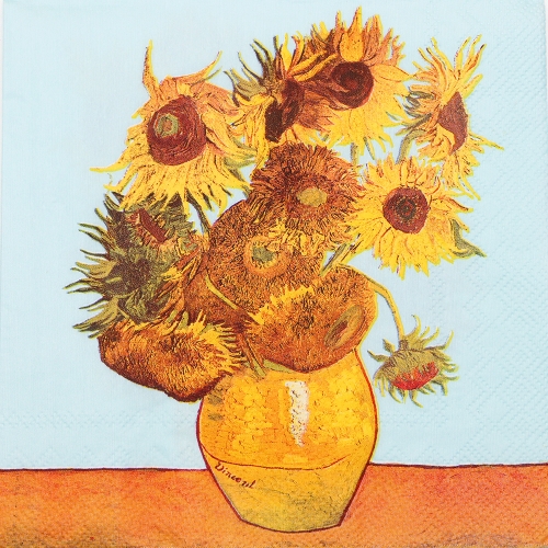 냅킨아트 L435700 SUNFLOWERS 냅킨20매 33x33cm