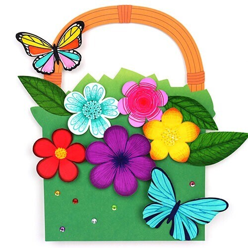 (MS) 봄을 담은 꽃 바구니