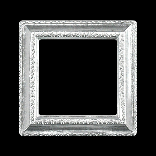 PD-30 진주 장식데코 실버 정사각 액자 43x43mm 5개입