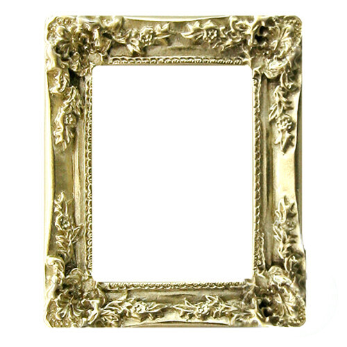 PD-28 진주 장식데코 골드 러블리 액자 50x63mm 5개입