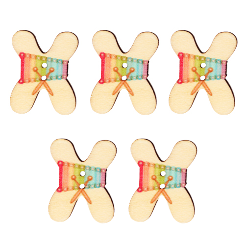이니셜 알파벳 X 3.5cm 5개입