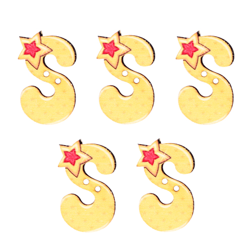 이니셜 알파벳 S 3.5cm 5개입
