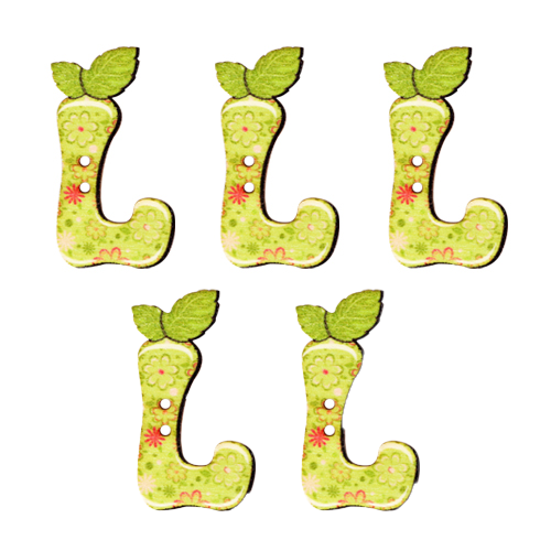 이니셜 알파벳 L 3.5cm 5개입