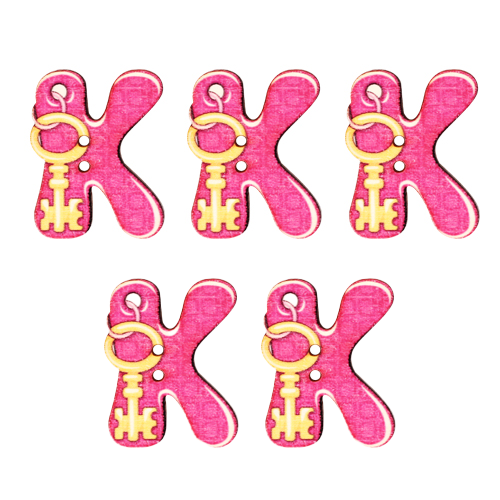이니셜 알파벳 K 3.5cm 5개입
