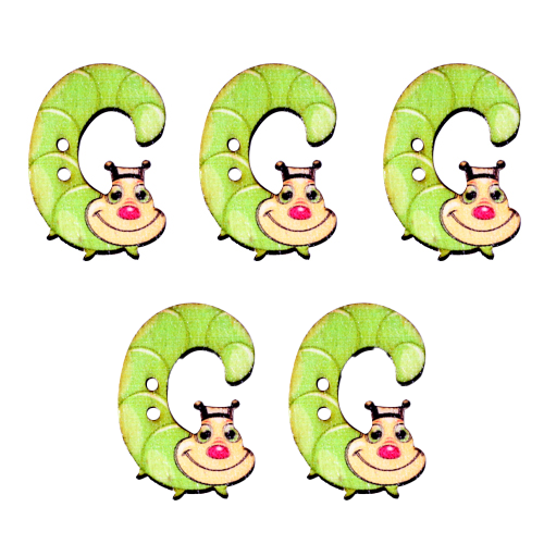 이니셜 알파벳 C 3.5cm 5개입