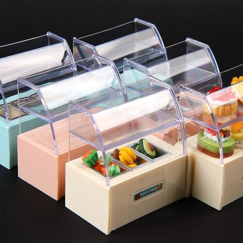 미니어처 냉장 진열대 아크릴 쇼케이스 1개입