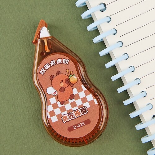 카피바라 롤러형 투명 양면 접착 테이프 1개입