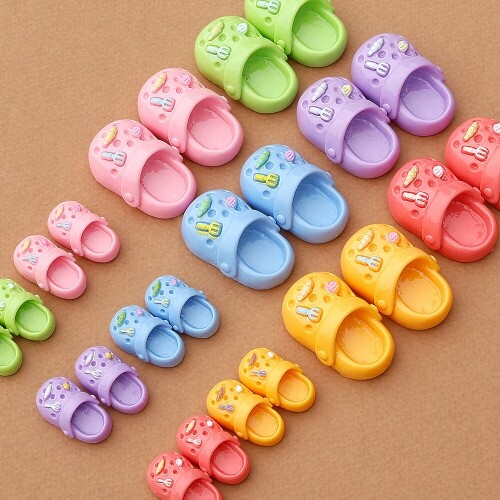 12개입 미니어처 구멍 신발 모양 장식데코