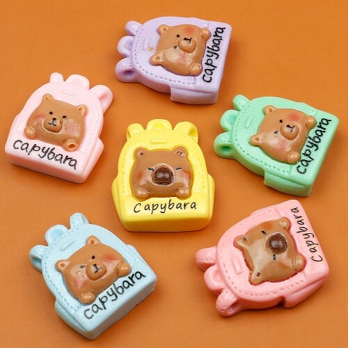 미니어처 카피바라 책가방 장식데코 10개입