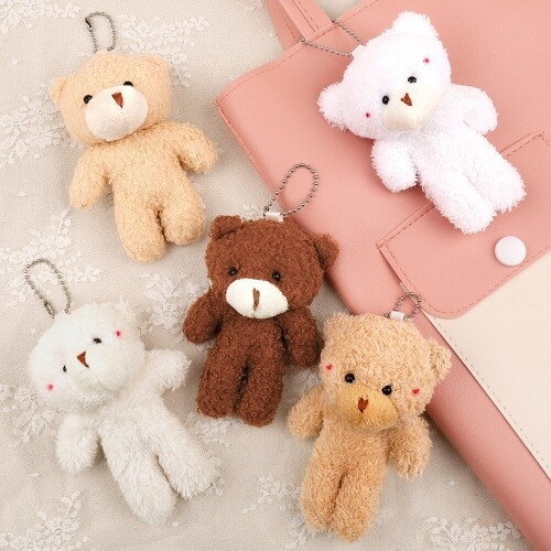 복슬 곰돌이 인형 키링 3개입