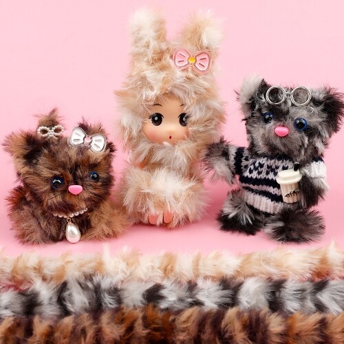 줄무늬 모루 인형 만들기 철사 공예 2cmX1M 5개입