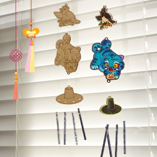 우드 까치 호랑이 풍경 소리 만들기