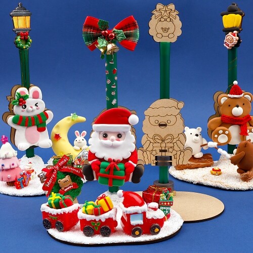 우드 DIY 점핑 크리스마스 친구들 만들기 세트