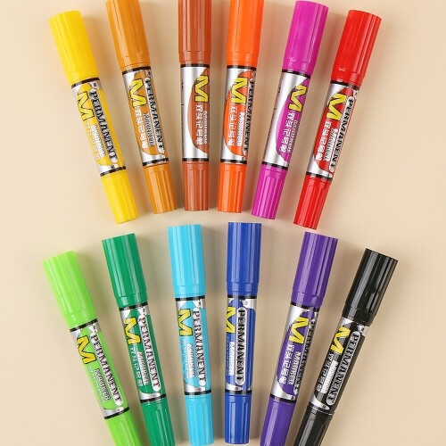 프리미엄 트윈 유성 매직 펜 12종