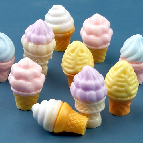 10개입 미니어처 파스텔 소프트 콘 아이스크림