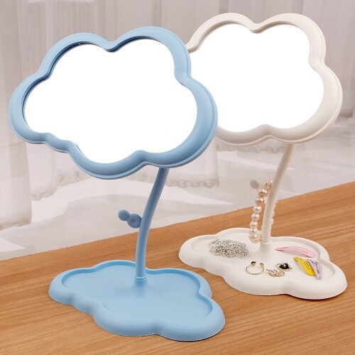 각도 조절 뭉게 구름 스탠드 거울