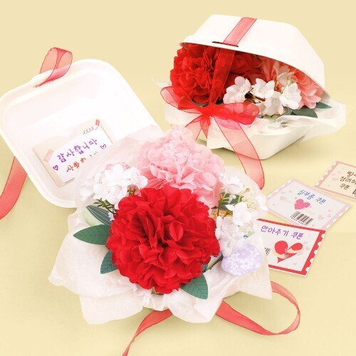 (MS) 카네이션 꽃 도시락