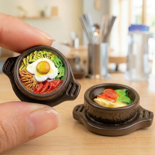 4개입 미니어처 돌솥 한국 음식