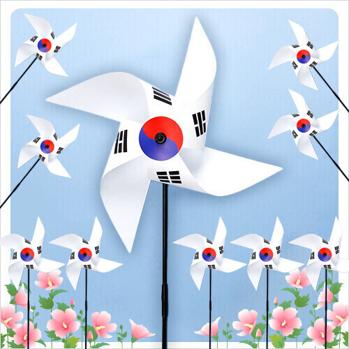 DIY 태극기 바람개비 38x74cm 10개입
