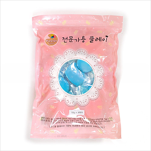 파스텔 클레이 단체수업용 10gx30개 하늘