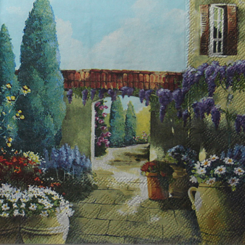 냅킨아트 13306255 FLOWERING TERRACE 냅킨20매 33x33cm 1144