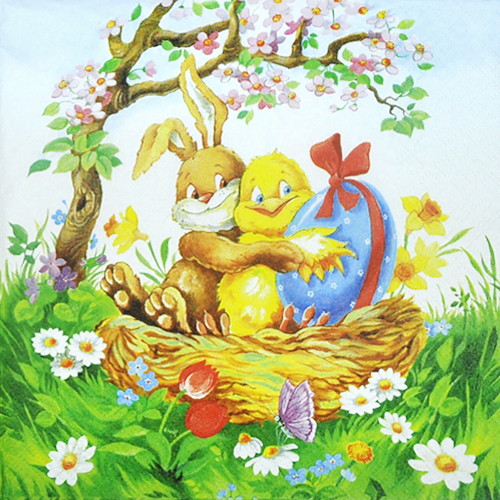 냅킨아트 211111 Easter Friends 냅킨20매 33x33cm 1269