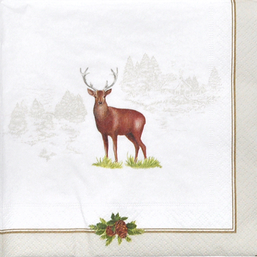 냅킨아트 R0414 DEER Deer 냅킨20매 33x33cm 0285