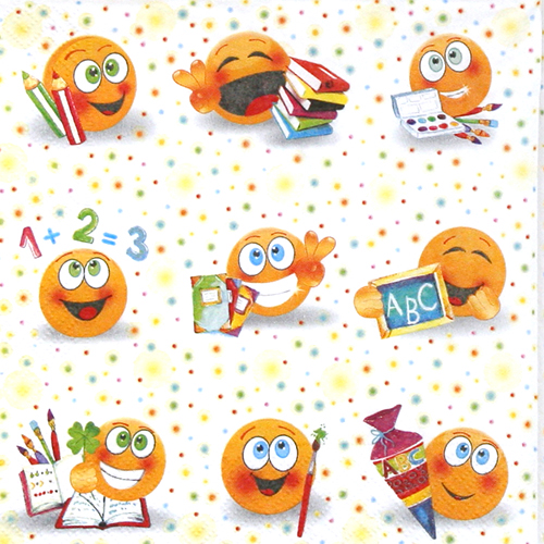 냅킨아트 27068 school fun 냅킨20매 33x33cm 1556 수입냅킨 33x33cm 1556