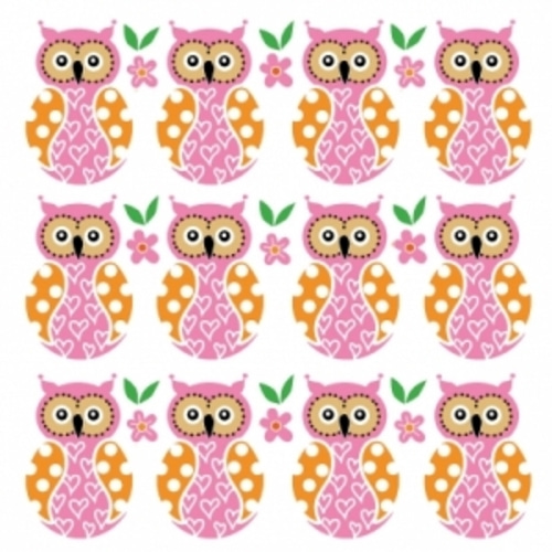 냅킨아트 3331811 Owl family 냅킨20매 33x33cm 0436