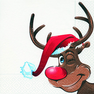 냅킨아트 LC0275 Rudolph 냅킨20매 33x33cm 0692