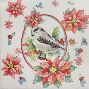 냅킨아트 611614 winter chickadee 냅킨20매 33x33cm 1365