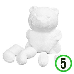 폼 베이스 곰 12cm 5개입