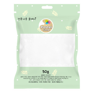 파스텔 볼클레이 50g 흰색