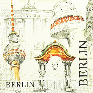 냅킨아트 741100 stadt berlin 냅킨20매 33x33cm 1450