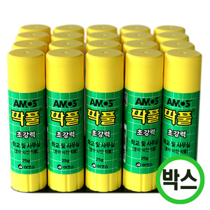 박스구매 아모스 딱풀 25g 고체풀 20개입