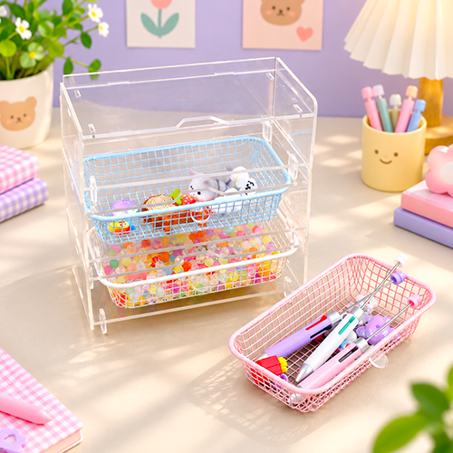 아크릴 투명 미니 서랍 장식장